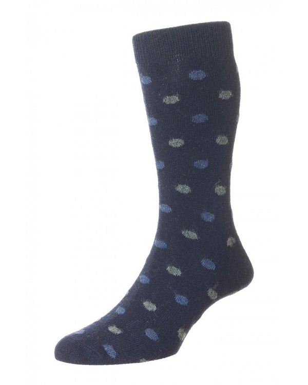 HJ Hall Mannion Spot Merino Wool Socks 2 Pack