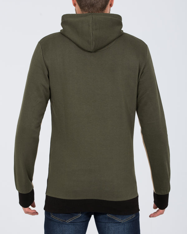 2t Cut and Sew Pullover Tall Hoodie (khaki)