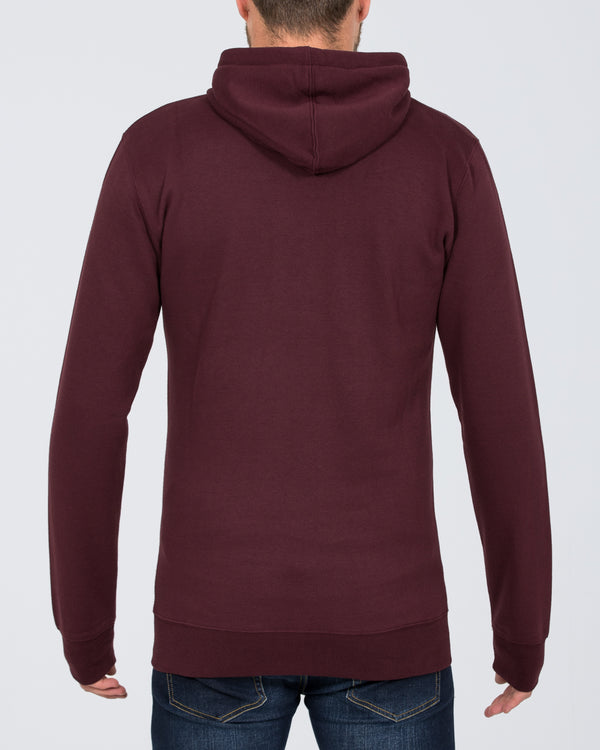 2t Atoms Zip Up Tall Hoodie (burgundy)