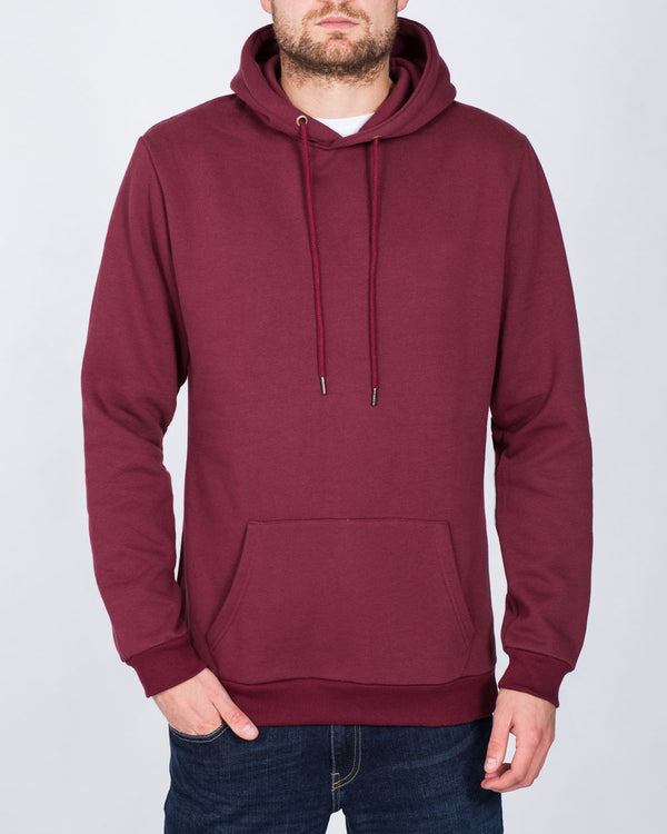 2t Pullover Tall Hoodie (burgundy)