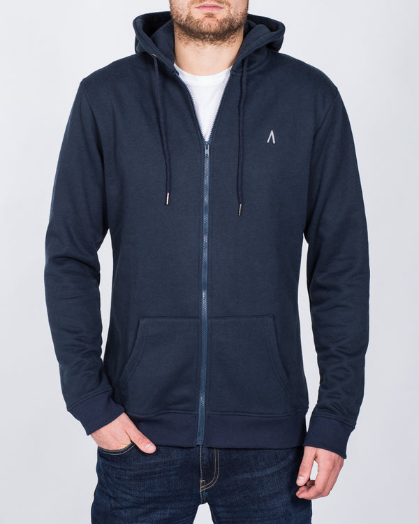 2t Zip Up Tall Hoodie (navy)