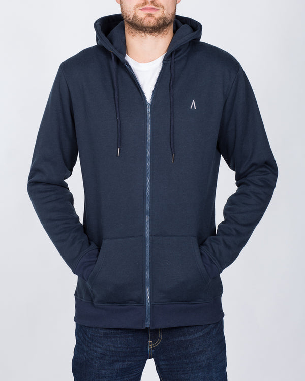 2t Zip Up Tall Hoodie (navy)