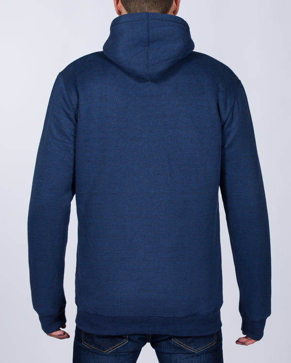 2t Zip Up Tall Sherpa Hoodie (indigo marl)