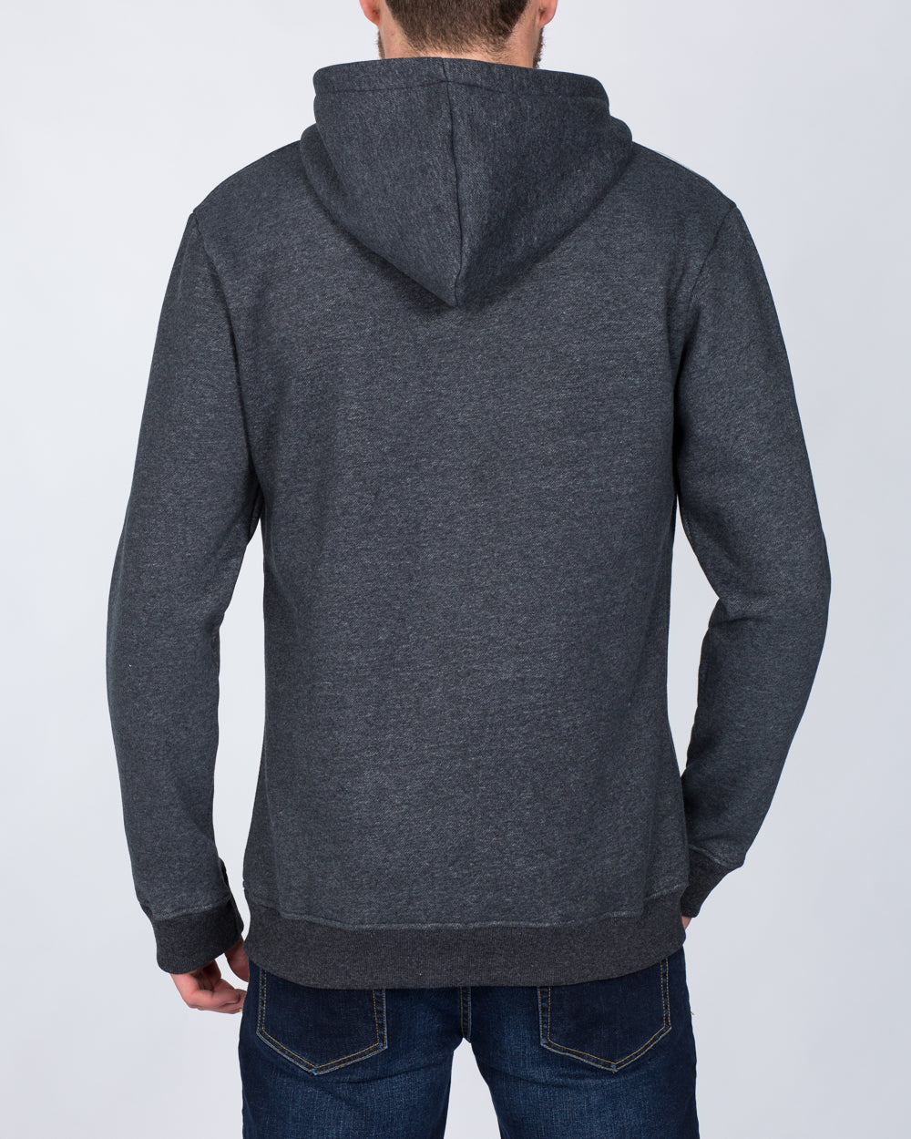 2t Zip Up Tall Hoodie (charcoal)