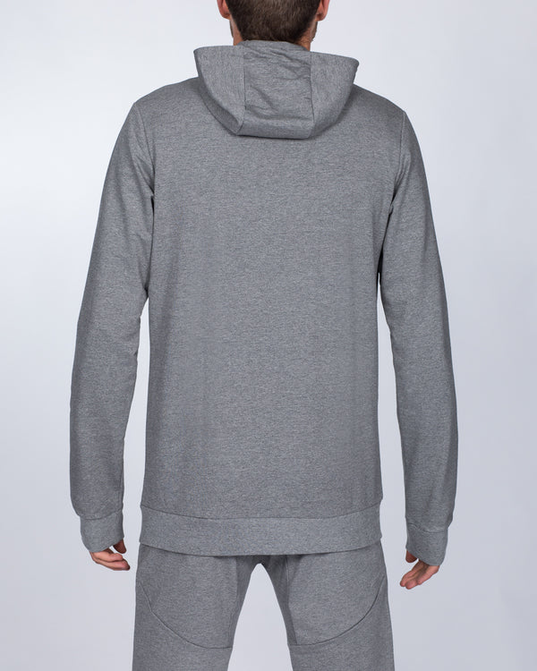 2t Zip Up Tall Declan Hoodie (charcoal)