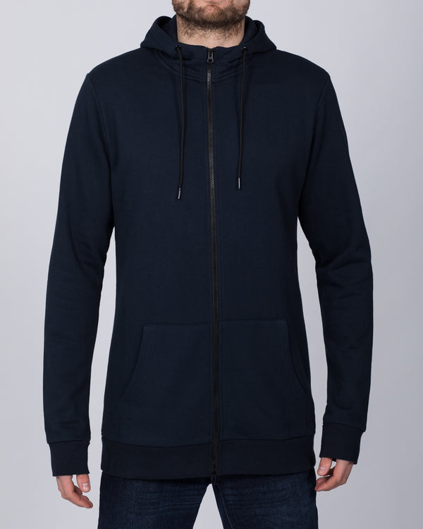 2t Zip Up Tall Active Hoodie (navy)