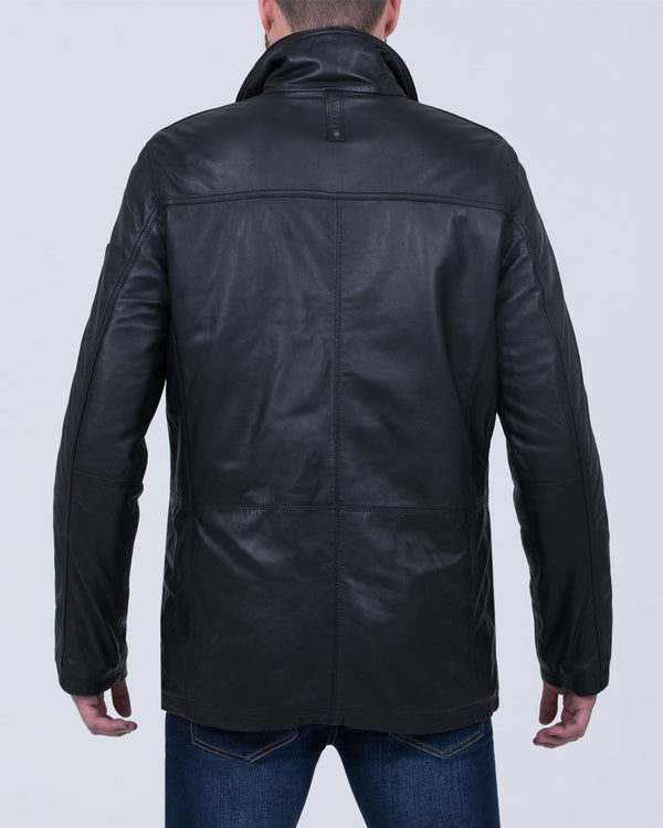 Redpoint Carlson Tall Leather Jacket (black)