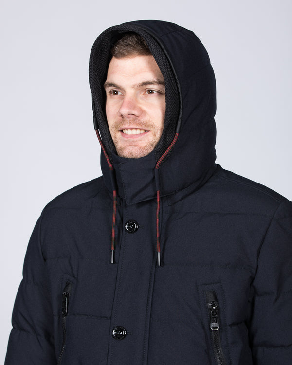 Cabano Tall Quilted Parka Jacket (navy)