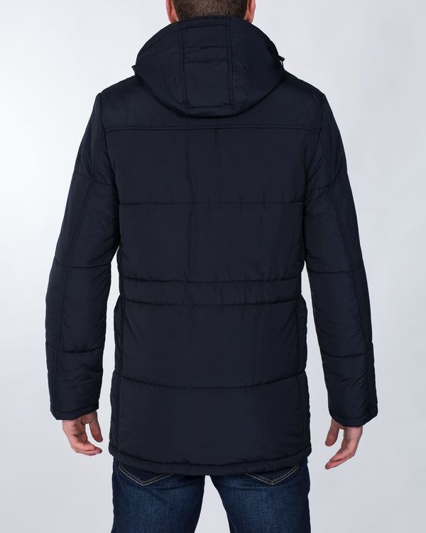 Cabano Tall Hooded Jacket (navy)