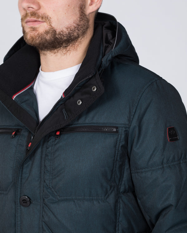 Cabano Tall Hooded Jacket (petrol)