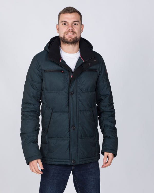 Cabano Tall Hooded Jacket (petrol)