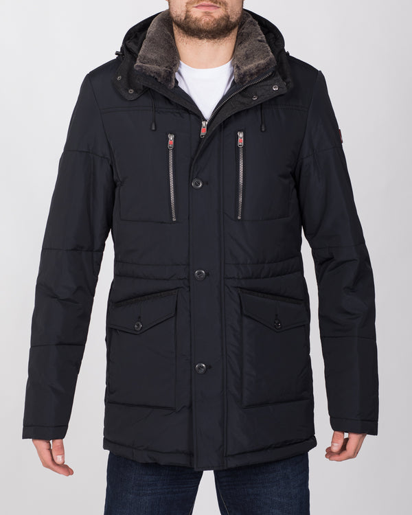 Cabano Tall Hooded Jacket (navy)