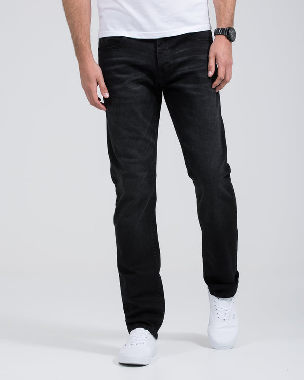 2t Rico Regular Fit Tall Jeans (washed black)