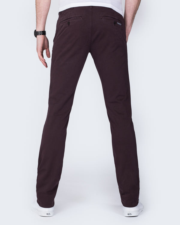 Cub Frog Tapered Fit Tall Chinos (bordeaux)