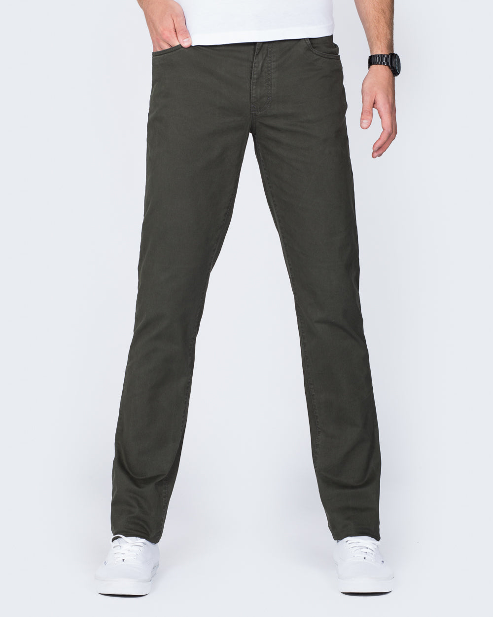 Redpoint Milton Slim Fit Tall Jeans (olive)