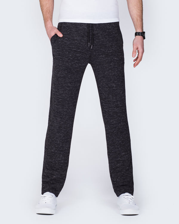 2t Slim Fit Open Hem Joggers (black marl)