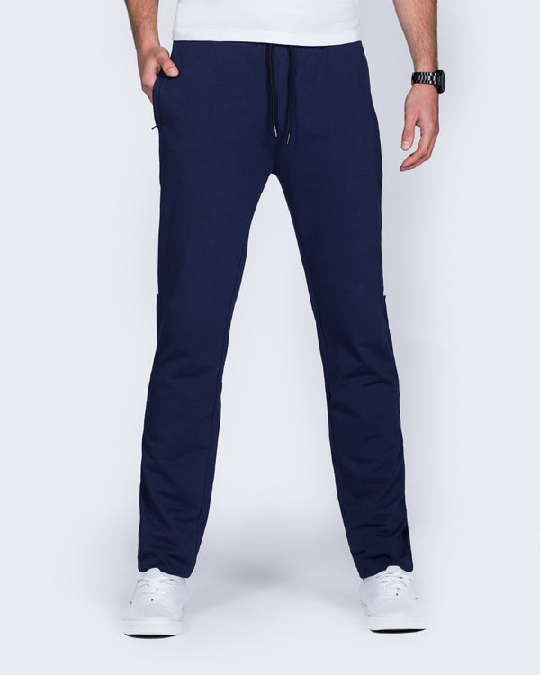 2t Declan Half-Striped Slim Fit Tall Gym Joggers (navy)