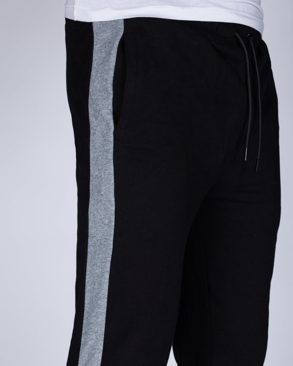 2t Riley Striped Slim Fit Tall Joggers (black)