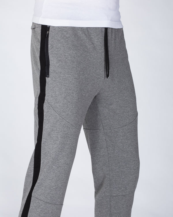 2t Declan Striped Slim Fit Tall Gym Joggers (charcoal)