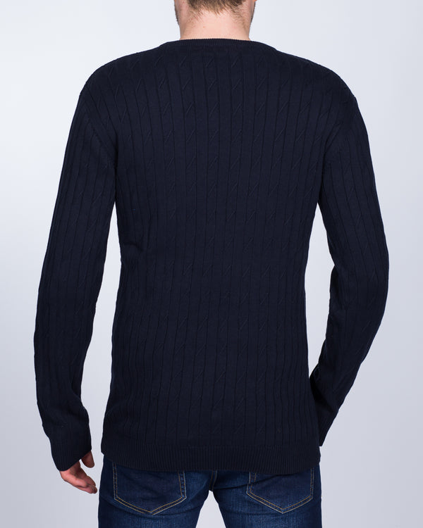 2t Summer Crew Neck Tall Jumper (navy)