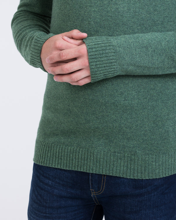 2t Tall Lambswool Crew Neck Jumper (sage)