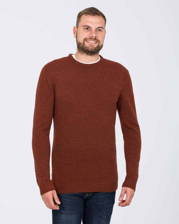 2t Tall Lambswool Crew Neck Jumper (russet)