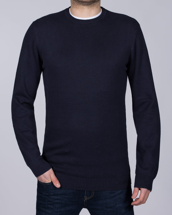 2t Cotton Crew Tall Jumper (navy)