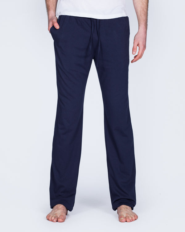 2t Tall Slim Fit Pyjama Bottoms (plain navy)