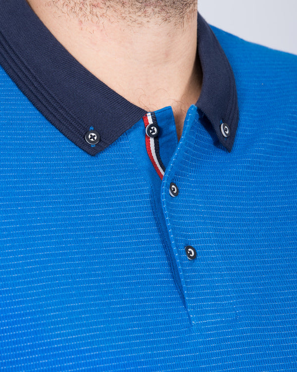 2t Finner Slim Fit Tall Polo Shirt (blue)