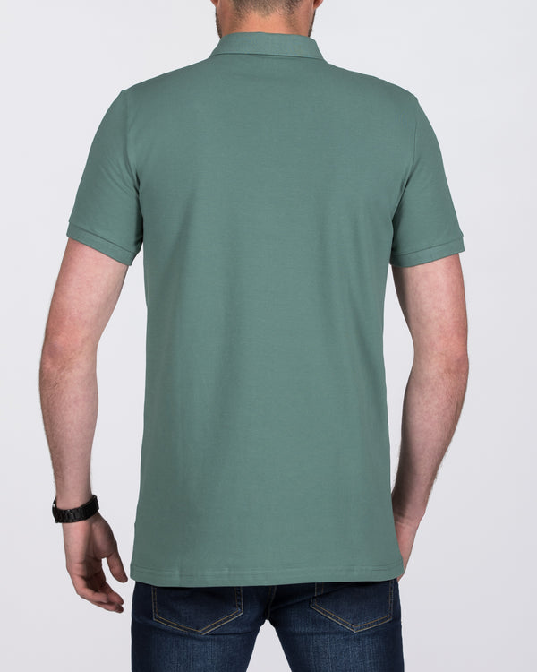 2t Jack Slim Fit Tall Polo Shirt (mid green)