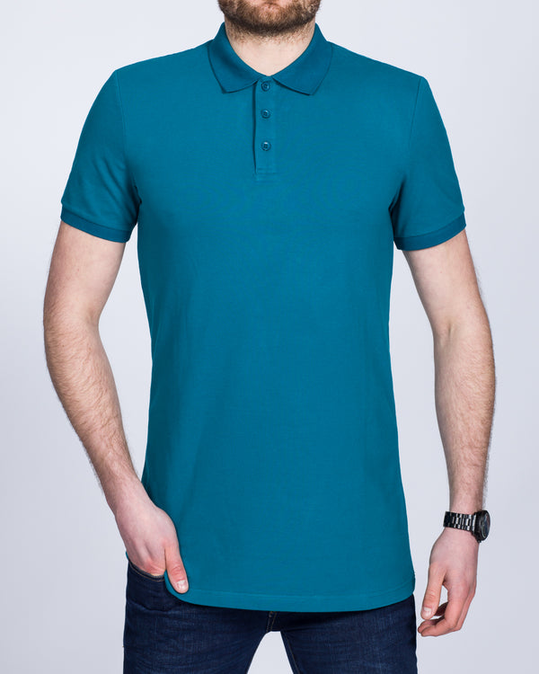 2t Slim Fit Tall Polo Shirt (petrol)