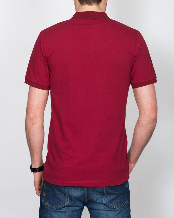 2t Slim Fit Tall Polo Shirt (deep red)