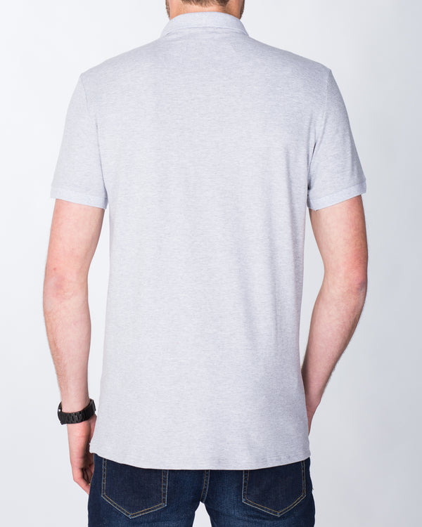 2t Jack Slim Fit Tall Polo Shirt (heather grey)