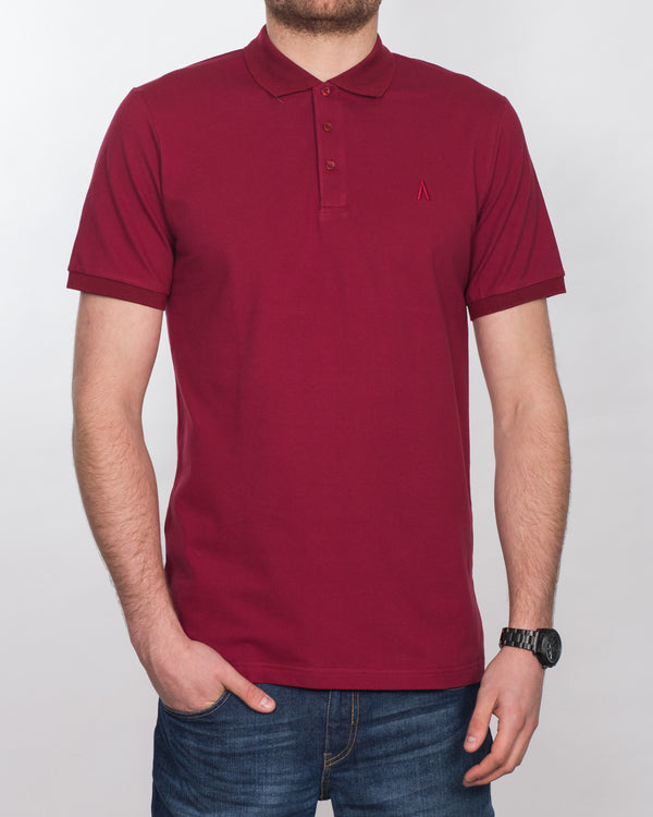 2t Slim Fit Tall Polo Shirt (deep red)