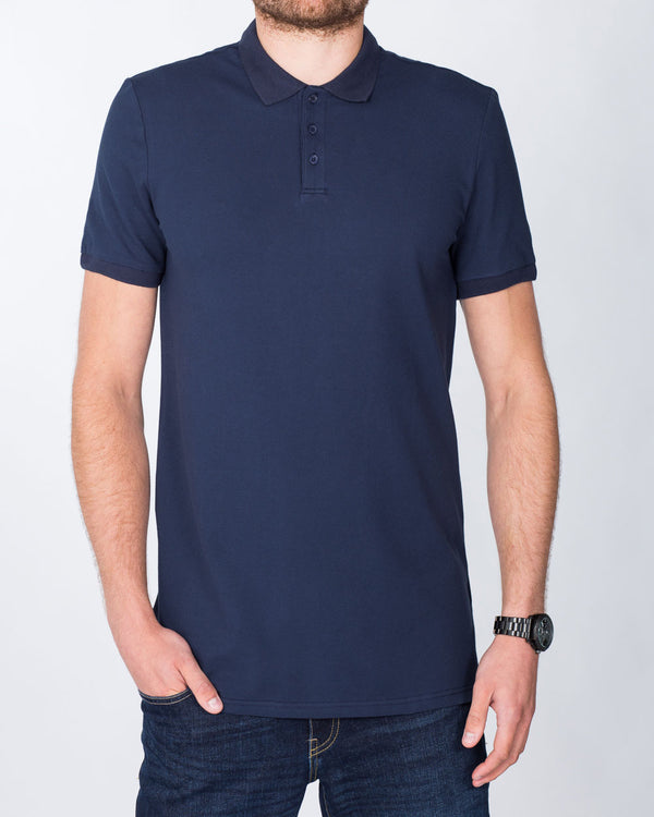 2t Jack Slim Fit Tall Polo Shirt (navy)