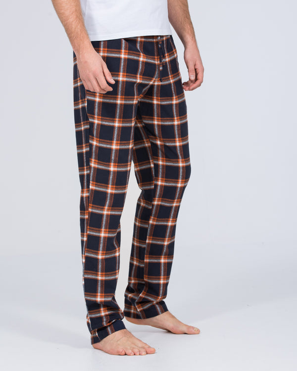 2t Pascal Tall Regular Fit Pyjama Bottoms (orange/navy)