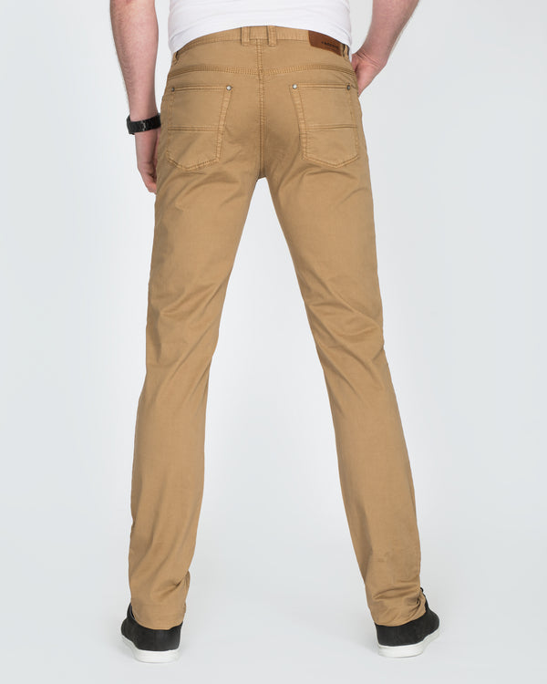 Redpoint Slim Fit Brushed Cotton Chinos (bronze)