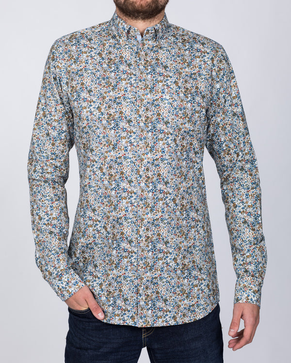 2t Slim Fit Long Sleeve Tall Shirt (flowers)