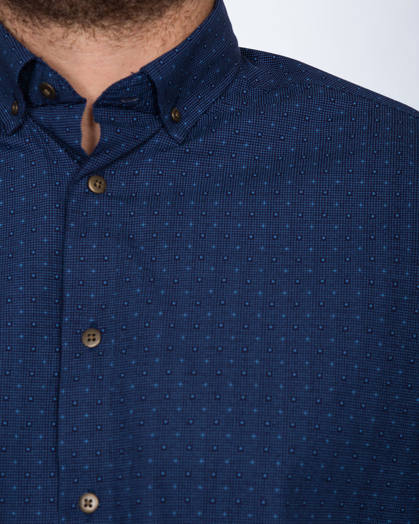 Double Two Slim Fit Tall Shirt (navy)