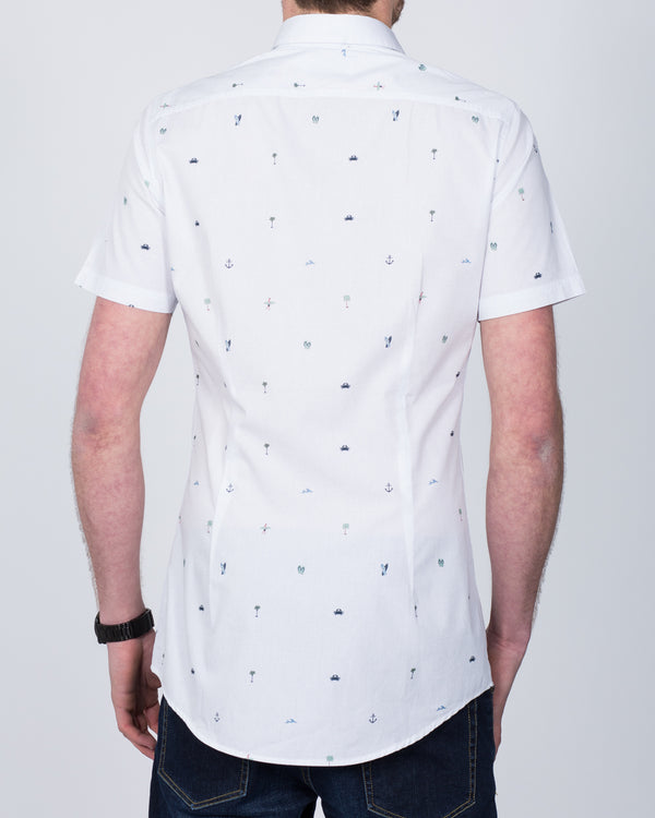 2t Short Sleeve Tall Shirt (white)