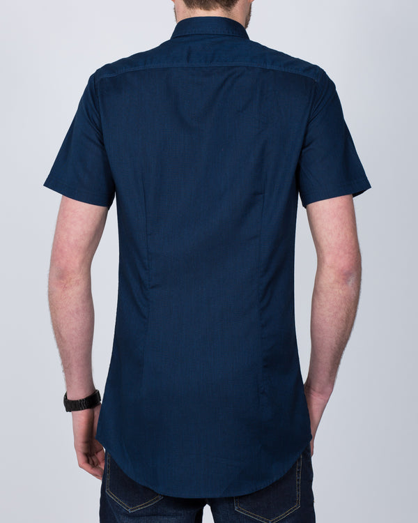 2t Short Sleeve Tall Shirt (indigo)