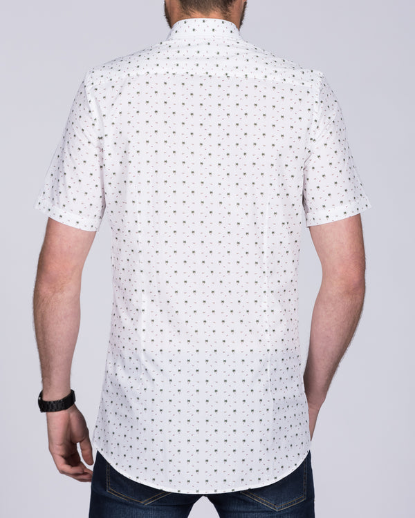 2t Leo Slim Fit Short Sleeve Tall Shirt (holiday white)