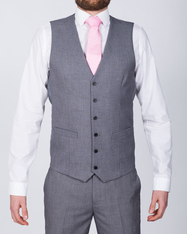 Skopes Harcourt Skinny Fit Tall Waistcoat (silver)