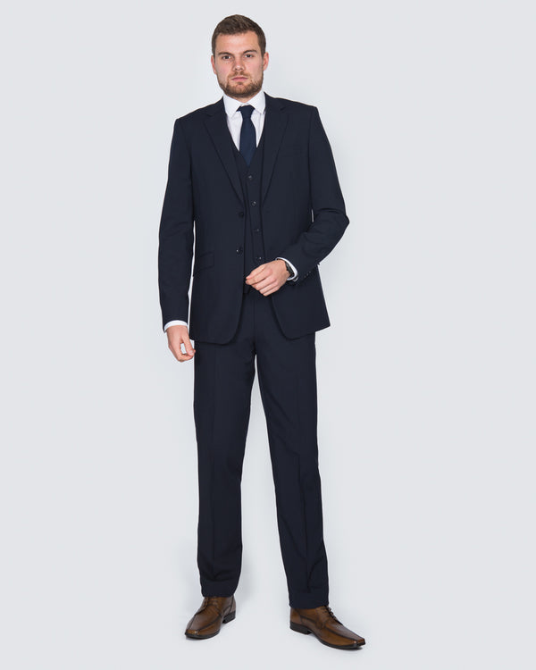 Skopes Regular Fit Wool Tall Suit (navy)