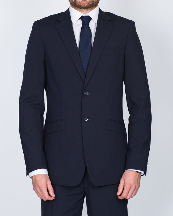 Skopes Regular Fit Wool Tall Suit (navy)