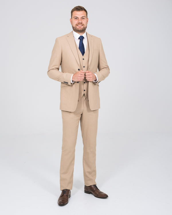 Skopes Tuscany Slim Fit Tall Linen Blend Suit (stone)