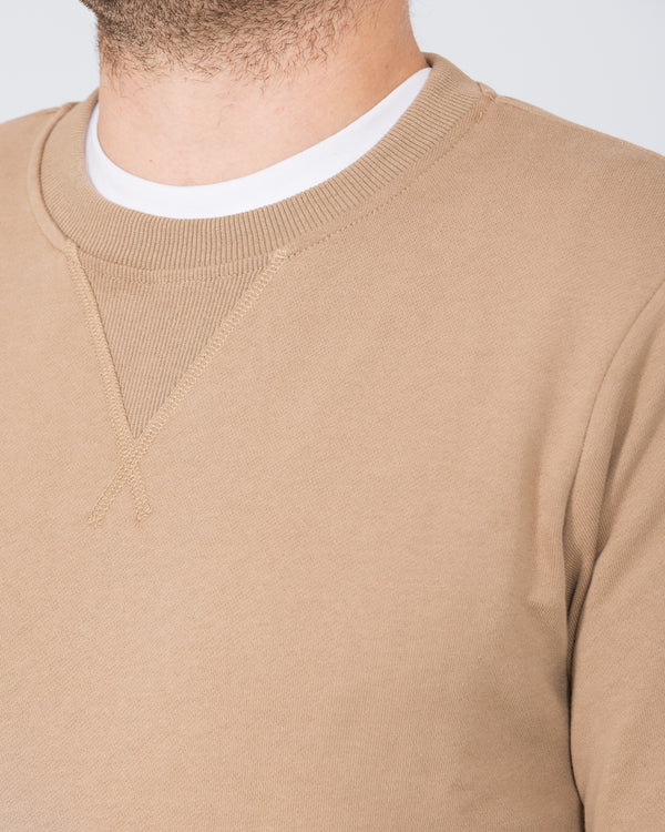 2t Alvin Slim Fit Tall Sweatshirt (taupe)