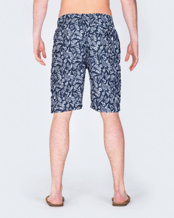 2t Tall Swim Shorts (navy leaf)