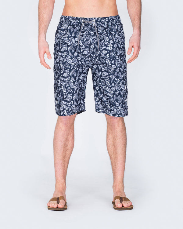 2t Tall Swim Shorts (navy leaf)