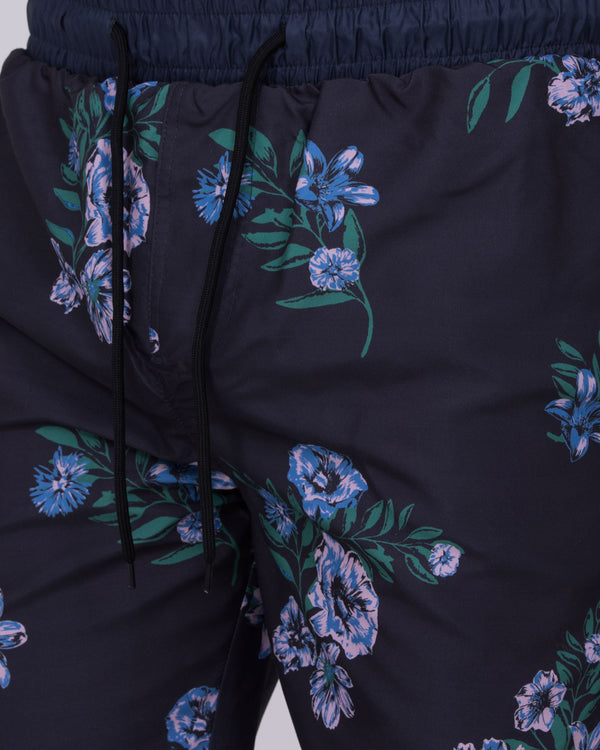 2t Tall Floral Swim Shorts (navy)